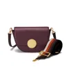 Oryany Women's Neutrals Lottie Saddle Crossbody - Eggplant In Multi