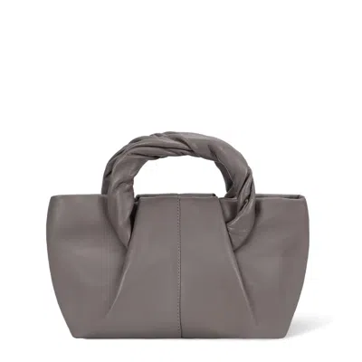 Oryany Women's Cozy Twist Handle Leather Crossbody Bag In Warm Grey