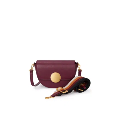 Oryany Women's Red Lottie Saddle Crossbody - Maroon