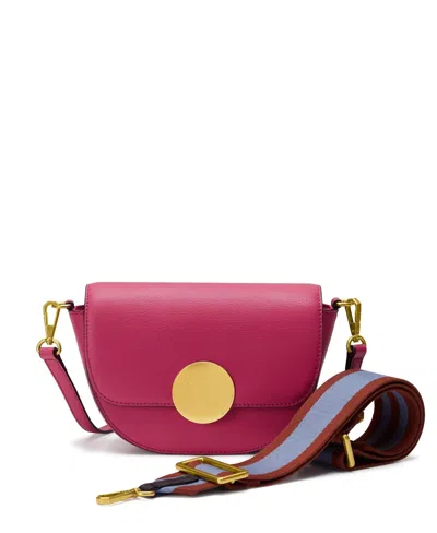 Oryany Women's Red Lottie Saddle Crossbody -rasberry In Pink