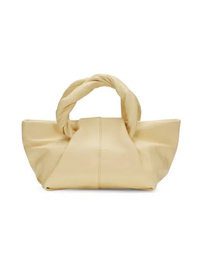 Oryany Women's Cozy Twist Handle Leather Crossbody Bag In Baby Yellow