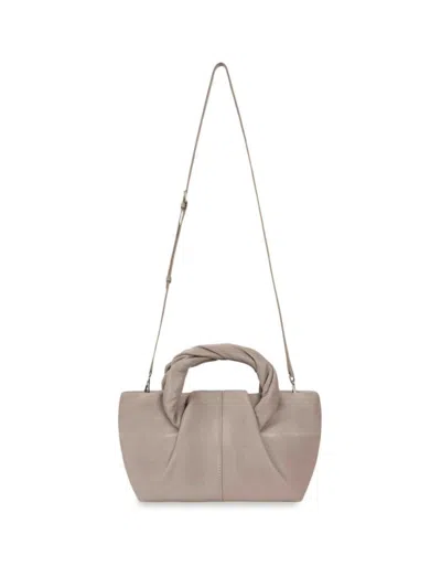 Oryany Women's Cozy Twist Handle Leather Crossbody Bag In Taupe