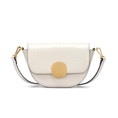 Oryany Women's White Lottie Croco Crossbody - Cream