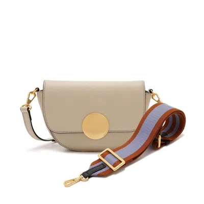 Oryany Women's White Lottie Saddle Crossbody -cream In Neutral