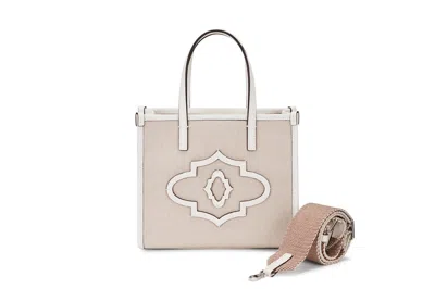 Oryany New Moroccan Canvas Small Tote Bag In White