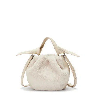 Oryany Women's White Selena Eco Fur Bucket - Vanilla Cream In Brown