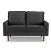 Os Home And Office Furniture 57 Inch Wide Upholstered Two Cushion Loveseat With Cambered Arms
