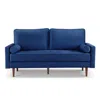 Os Home And Office Furniture 69 Inch Wide Upholstered Two Cushion Sofa With Bolster Pillows