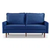 Os Home And Office Furniture 69 Inch Wide Upholstered Two Cushion Sofa With Cambered Arms