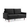 Os Home And Office Furniture 69 Inch Wide Upholstered Two Cushion Sofa With Square Arms