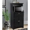 Os Home And Office Furniture Microwave/coffee Maker Utility Cabinet In Black