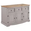 Os Home And Office Furniture Model Cog388 Cottage Series Wood Buffet Sideboard In Corona Gray