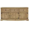 Os Home And Office Furniture Model Cor917 Cottage Series Wood Buffet Sideboard In Corona Brown