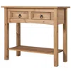 Os Home And Office Furniture Model Cor934 Cottage Series Solid Wood Hall Table In Corona Brown