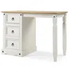 Os Home And Office Furniture Model Cow518 Cottage Series Wood Vanity/desk In Corona Snow