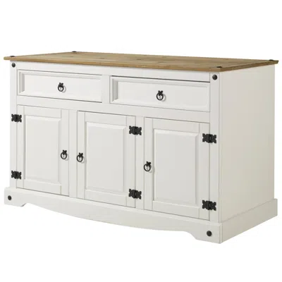Os Home And Office Furniture Model Cow916 Cottage Series Wood Buffet Sideboard In Corona Snow