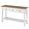 Os Home And Office Furniture Model Cow933 Cottage Series Wood Hall Table In Corona Snow