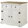 Os Home And Office Furniture Wood Buffet Sideboard In Distressed White