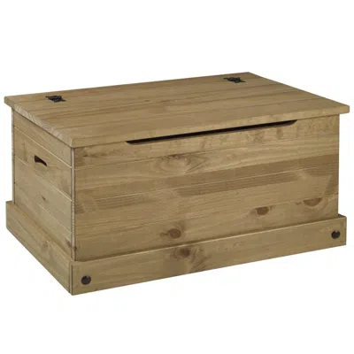 Os Home And Office Furniture Wood Storage Trunk In Corona Brown