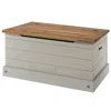 Os Home And Office Furniture Wood Storage Trunk In Corona Gray