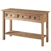 Os Home And Office Furniture Wood Three Drawer Hall Table Console In Corona Brown
