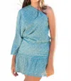 Osamore Rhombus Skirt In Aqua In Blue