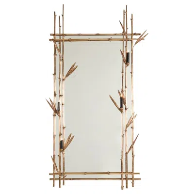 Pre-owned Osanna Visconti Di Modrone , Bambù, Mirror, Style 1493, Bronze, Italy, 2023 In Gold