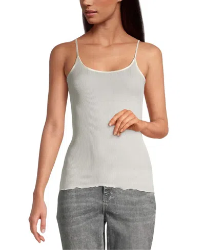 Oscalito Pure Silk Spaghetti Strap Camisole In Gold