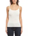 Oscalito Ribbed Wool & Silk Scoop Neck Camisole In Gold