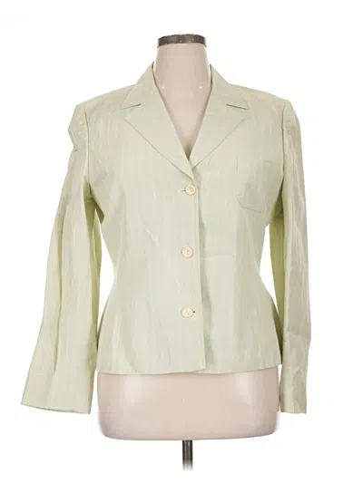 Pre-owned Oscar By Oscar De La Renta Blazer Jacket In Green