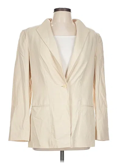 Pre-owned Oscar By Oscar De La Renta Blazer Jacket In Ivory
