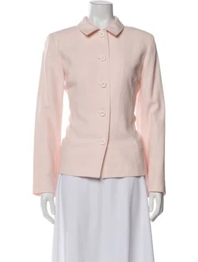 Pre-owned Oscar By Oscar De La Renta Blazer In Pink
