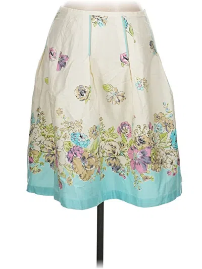 Pre-owned Oscar By Oscar De La Renta Casual Skirt In Ivory