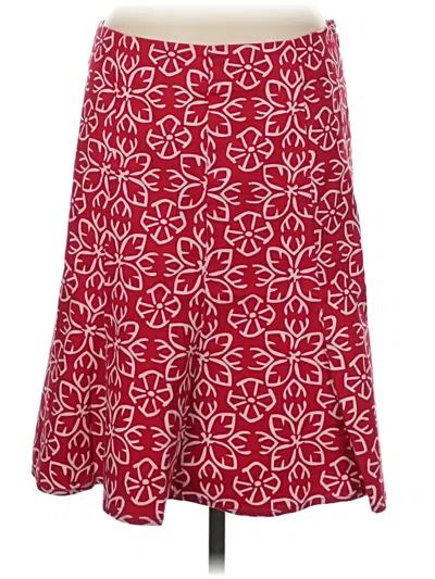 Pre-owned Oscar By Oscar De La Renta Casual Skirt In Red
