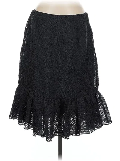 Pre-owned Oscar By Oscar De La Renta Formal Skirt In Black