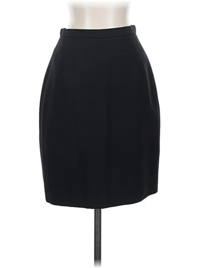 Pre-owned Oscar By Oscar De La Renta Formal Skirt In Black