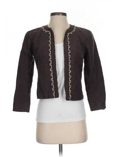 Pre-owned Oscar By Oscar De La Renta Jacket In Brown