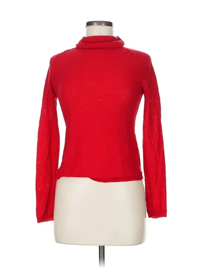 Pre-owned Oscar By Oscar De La Renta Wool Pullover Sweater In Red