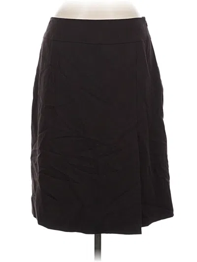 Pre-owned Oscar By Oscar De La Renta Wool Skirt In Black