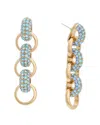 Oscar De La Renta 14k Bull Horn Link Earrings In Multi
