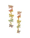 Oscar De La Renta Butterfly Crystal Chandelier Earrings