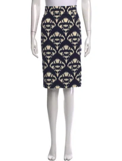 Pre-owned Oscar De La Renta 2006 Knee-length Skirt In Blue
