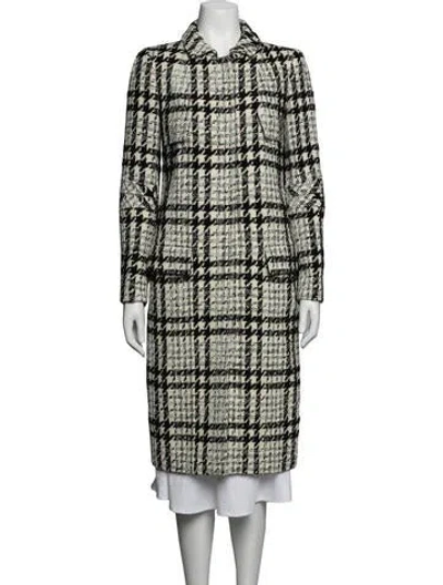 Pre-owned Oscar De La Renta 2008 Wool Coat In Grey