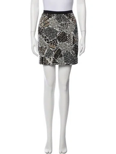Pre-owned Oscar De La Renta 2009 Mini Skirt In Black