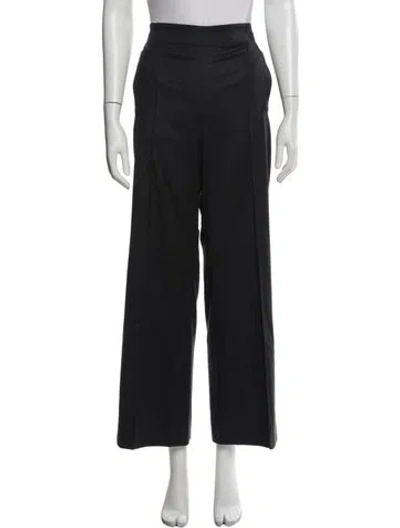 Pre-owned Oscar De La Renta 2011 Wide Leg Pants In Blue