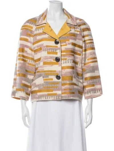 Pre-owned Oscar De La Renta 2011 Wool Jacket In Neutral