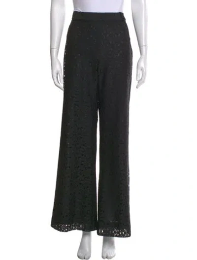 Pre-owned Oscar De La Renta 2012 Wide Leg Pants In Black