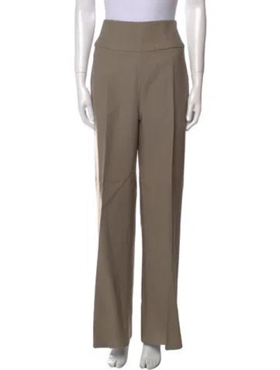 Pre-owned Oscar De La Renta 2012 Wide Leg Pants In Neutral