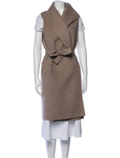 Pre-owned Oscar De La Renta 2013 Orylag Trench Coat In Neutral
