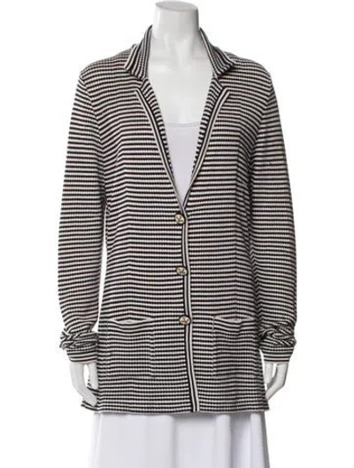 Pre-owned Oscar De La Renta 2013 Silk Blazer In White